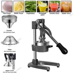 Hand Press Juicer Manual Fruit Juicer Juice Squeezer Citrus Orange Lemon