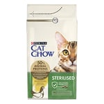 Purina Cat Chow Lot de 6 sachets de 1,5 kg pour Chat stérilisé Adulte