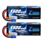 2x Zeee 5500mAh 11.1V 3S LiPo Battery EC5 120C Hard Case for RC Car Airplane UAV