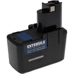 Batterie compatible avec Bosch psr 12VES outil électrique (3300 mAh, NiMH, 12 v) - Extensilo