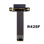 20cm R42SF Riser PCIe PCI-E x4 à M.2 NGFF NVMe Key M key-M Riser Card pci-express 4x Gen3.0 32G/bps câble ruban d'extension