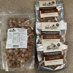 Joe & Sephs Caramel & Belgian Choc Popcorn 1 x 335g & 3 x 30g Bags. Free P&P