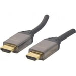 Connectique Audio-Vidéo DEXLAN Cordon HDMI Premium HighSpeed avec Ethernet - 1m