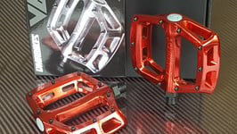 DMR V8 V2 (Version 2) Pedals (NEW) 9/16" Mountain Bike BMX Bike.. ELECTRIC RED