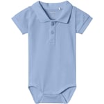 Name It Haddo kortermet polo-body, chambray blue