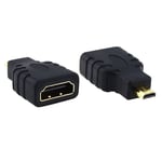 Hobby Tech ® - Adaptateur HDMI femelle vers micro HDMI mâle type D