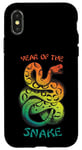 iPhone X/XS Celebrate Chinese New Year of the Snake 2025 Psychedelic Case