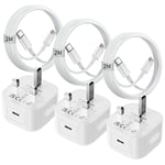 iPhone USB C Fast Charger Plug and Cable [MFi Certified] 6Pack 20W PD iPhone Charger USB C Plug and 6FT Fast Charging Cable for iPhone 14/13/12/11 Pro/Pro Max/XS Max/XS/XR/X/SE 2022/8