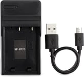 NP-W126 USB Chargeur pour Fujifilm FinePix HS30, FinePix HS30EXR, FinePix HS33EXR, FinePix HS35EXR, FinePix HS50EXR, X-A1, X-E1, X-E2, X-M1, X-Pro1, X-T1, X-T10 Caméra et Plus