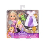 JAKKS Pacific Disney Princess 6 tommers Petite-dukke med ekstra mote og tilbehør Rapunzel med langt hår