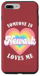 Coque pour iPhone 7 Plus/8 Plus Quelqu'un à Newark m'aime City Heart