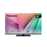 Panasonic TV-55W80AEZ, Série W80 55 Pouces 4K Ultra HD LED Smart TV, 2024, Fire TV, Dolby Vision & Atmos, Game Mode Plus, Controle Vocal Alexa, Airplay, Noir