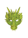 Bristol Novelty BM553 Masque vert de dragon, pour homme ou femme, taille unique Halloween