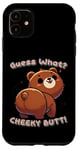 Coque pour iPhone 11 Ours amusant Guess What Cheeky Butt Cute Boys Girls