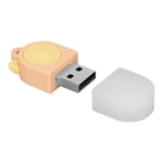 Cat Ear U Disk Mini Söpöt Lahjat Innovatiivinen sarjakuva USB2.0 USB-muistitikku Car U Disk PC Kannettava tietokone Oranssi Keltainen 128GB