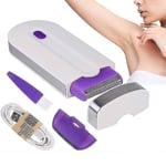 Ammattimainen kivuton karvanpoistosarja Laser Touch Epilator USB Ladattava Body Body Face Jalka Käsiparranajokone