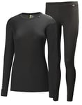 Helly Hansen Women's Hh Comfort Light Set Long Sleeve T Shirt, Carryover, L UK,Black