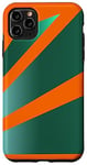 Coque pour iPhone 11 Pro Max Perspective Gradient Green Orange Optical Stripes