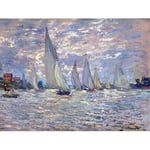 Wee Blue Coo Claude Monet Les Barques Old Master Painting Wall Art Print Mur Décor 30 x 41 cm