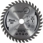 Lame de scie circulaire 85 x 1,5 x 10 avec 36 dents alternèe pour Einhell Matrix au Skil