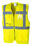 Portwest Berlin Executive Vest, Colour: Yellow, Size: L, S476YERL