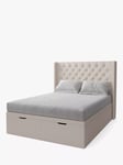 Koti Home Astley Upholstered Ottoman Storage Bed, King Size