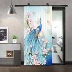 Papier peint autocollant de porte Peel and Stick,PerfecVinyl Decals,Home Decor,Peacock,30.3 ""x 78.7