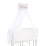 babybay Himmel Organic Cotton Royal avec nœud Compatible avec Tous Les modèles, Beige à Pois dorés