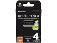 Panasonic Eneloop Pro Bk-4Hcce/4Be - Batteri 4 X Aaa - Nimh - (Uppladdningsbart) - 900 Mah