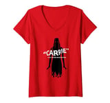 Carrie If Only They Knew She Had The Power Evil Silhouette T-Shirt avec Col en V