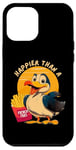 Coque pour iPhone 12 Pro Max Drôle unisexe Happier Than a Seagull with Fries