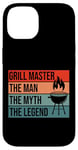 iPhone 14 BBQ Smoker Grill Master The Man Myth Legend Retro Vintage Case