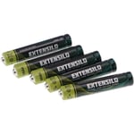 Extensilo - 5x Piles aaaa - Piles primaires (550mAh, 1,5V, alcaline)