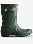 Hunter Womens Original Short Wellington Boot - Khaki, Green, Size 7, Women