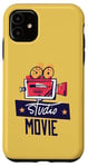 Coque pour iPhone 11 Design cinéma créatif avec caméra vidéo pour les amateurs de films