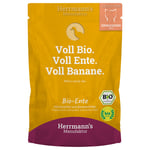 Herrmann's Selection Ekologisk 20 x 100 g - Ekologisk Anka med Ekologisk Potatis & Ekologiska Bananchips