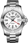 Breitling A32397101A1A1 Avenger Automatic Gmt 43 Vit/Stål Ø43 mm