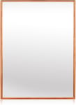 Grand Miroir Mural en métal - Rectangle 90x60 cm - Métal galvanisé - Or Rose