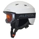 ALPINA Ensemble 2.0 Blanc Casque de Ski (INCL. FreeSpirit Anthracite D