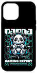 Coque pour iPhone 13 Pro Max Graphique de jeu Panda Gamer pour hommes, garçons, femmes, enfants