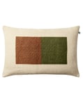 Chhatwal & Jonsson - Deepak Kuddfodral Linne Light Beige/Cactus Green/Terracotta 40x60 från Sleepo