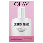 Olay Beauty Fluid Moisturise & Replenish Face, Neck And Body Lotion, For Silky Soft And Smooth Skin,200ml