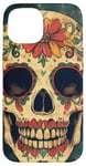 iPhone 15 Skull Mexican Sugar Skull art Sugar skull Floral Case