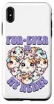 Coque pour iPhone XS Max Fur-ever in My Heart Kawaii Cochon d'Inde Cœur