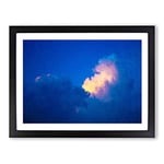 Light Upon The Clouds Modern Art Framed Wall Art Print, Ready to Hang Picture for Living Room Bedroom Home Office Décor, Black A3 (46 x 34 cm)