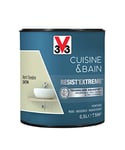 V33 Peinture multi-supports monocouche Cuisine & Bain Resist'Extrême® Satin, Vert Tendre, 0,5L