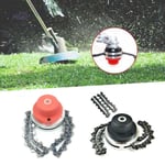 Chain Trimmer Head Brushcutter Garden Grass Red