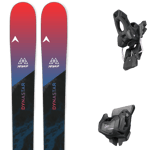 DYNASTAR Pack ski Dynastar M-menace 90 Black/blue/pink 25 + Fixations Homme Bleu / Noir Rouge taille 150 2025