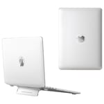 MacBook Pro 13" (2019/2018/2016) - Hårt skal fram och baksida med Kickstand - Vit