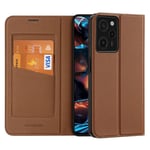 DUX DUCIS Skin X2 Tough Flip Case, Redmi Note 12 Pro 5G / Poco X5 Pro 5G - Brown